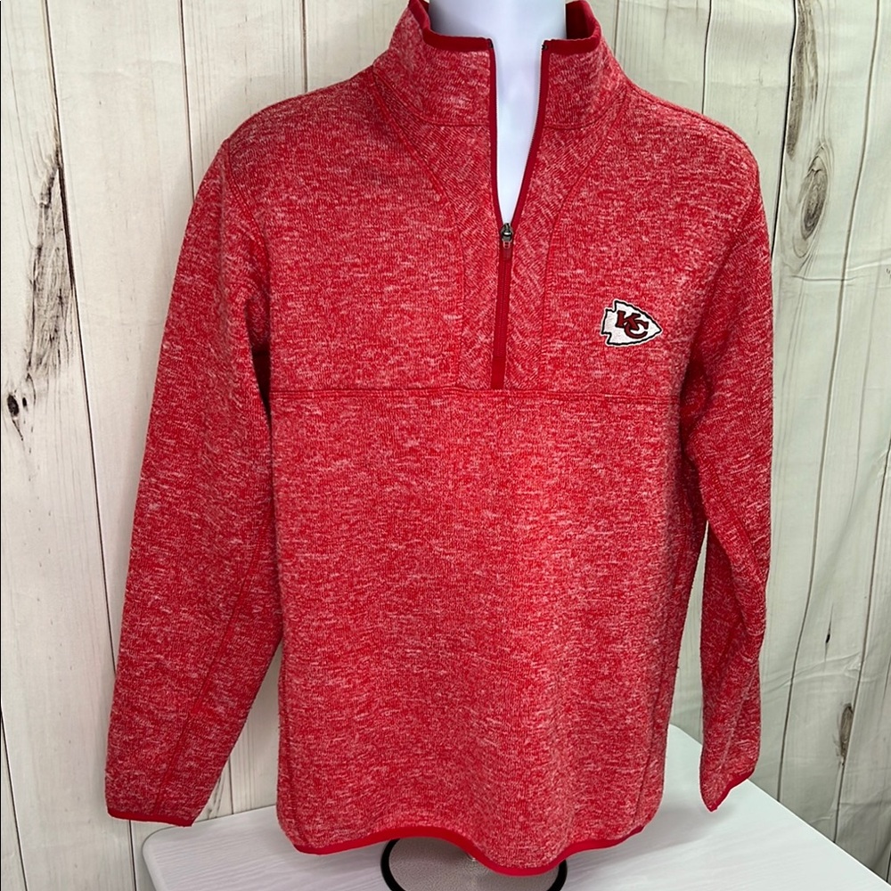 Antigua Red Chiefs Quarter-Zip Sweater